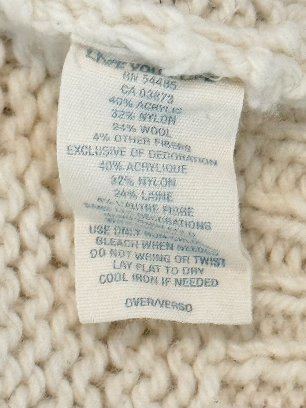 Vintage American Eagle Cable Knit Cardigan Sweater (S) - Picture 6 of 6